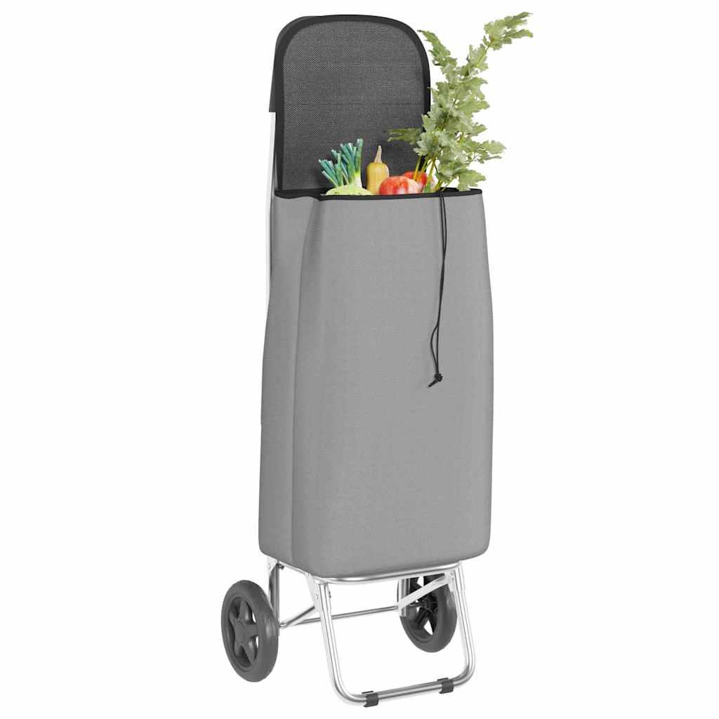 Winkel trolley Grijs 35 x 28 x 92 cm Oxford stof is nu te koop bij PeponiXL, paradijselijk wonen!