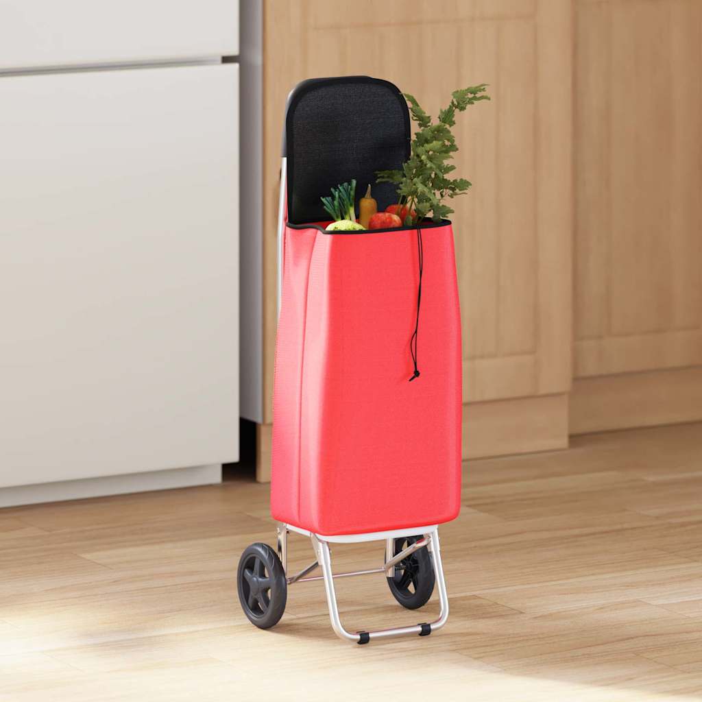 Winkel trolley Rood 35 x 28 x 92 cm Oxford stof is nu te koop bij PeponiXL, paradijselijk wonen!