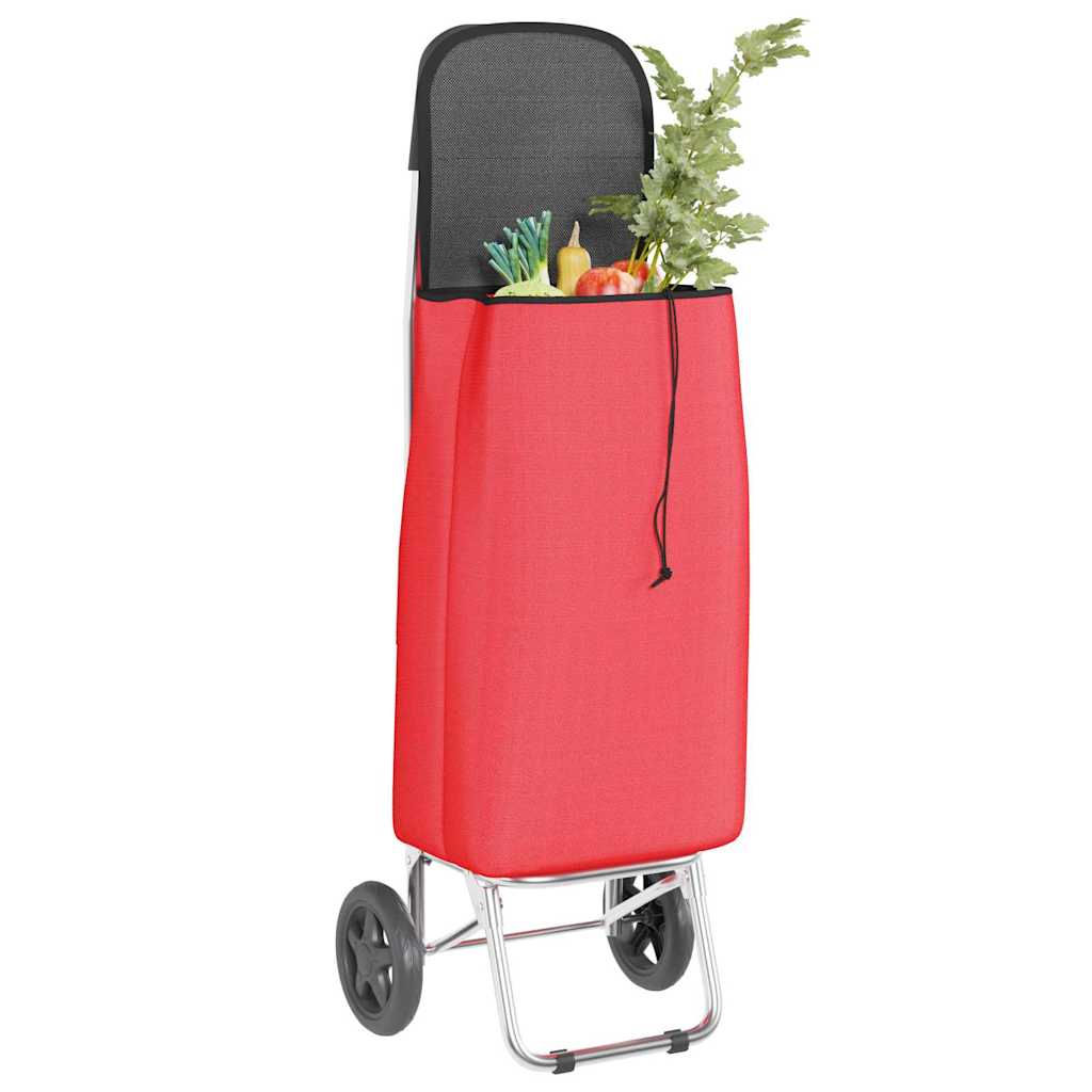 Winkel trolley Rood 35 x 28 x 92 cm Oxford stof is nu te koop bij PeponiXL, paradijselijk wonen!