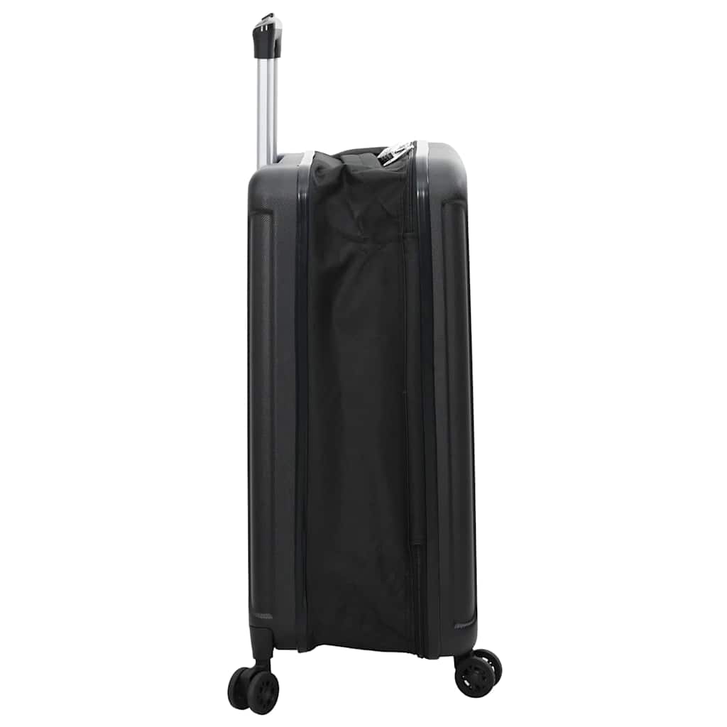 Koffer met slot Zwart 34 x 23 x 55.5 cm ABS Kunststof is nu te koop bij PeponiXL, paradijselijk wonen!
