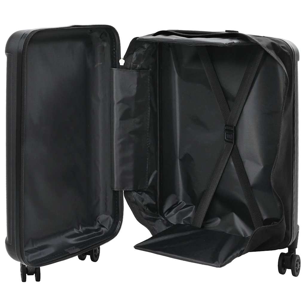 Koffer met slot Zwart 43 x 27 x 66 cm ABS Kunststof is nu te koop bij PeponiXL, paradijselijk wonen!