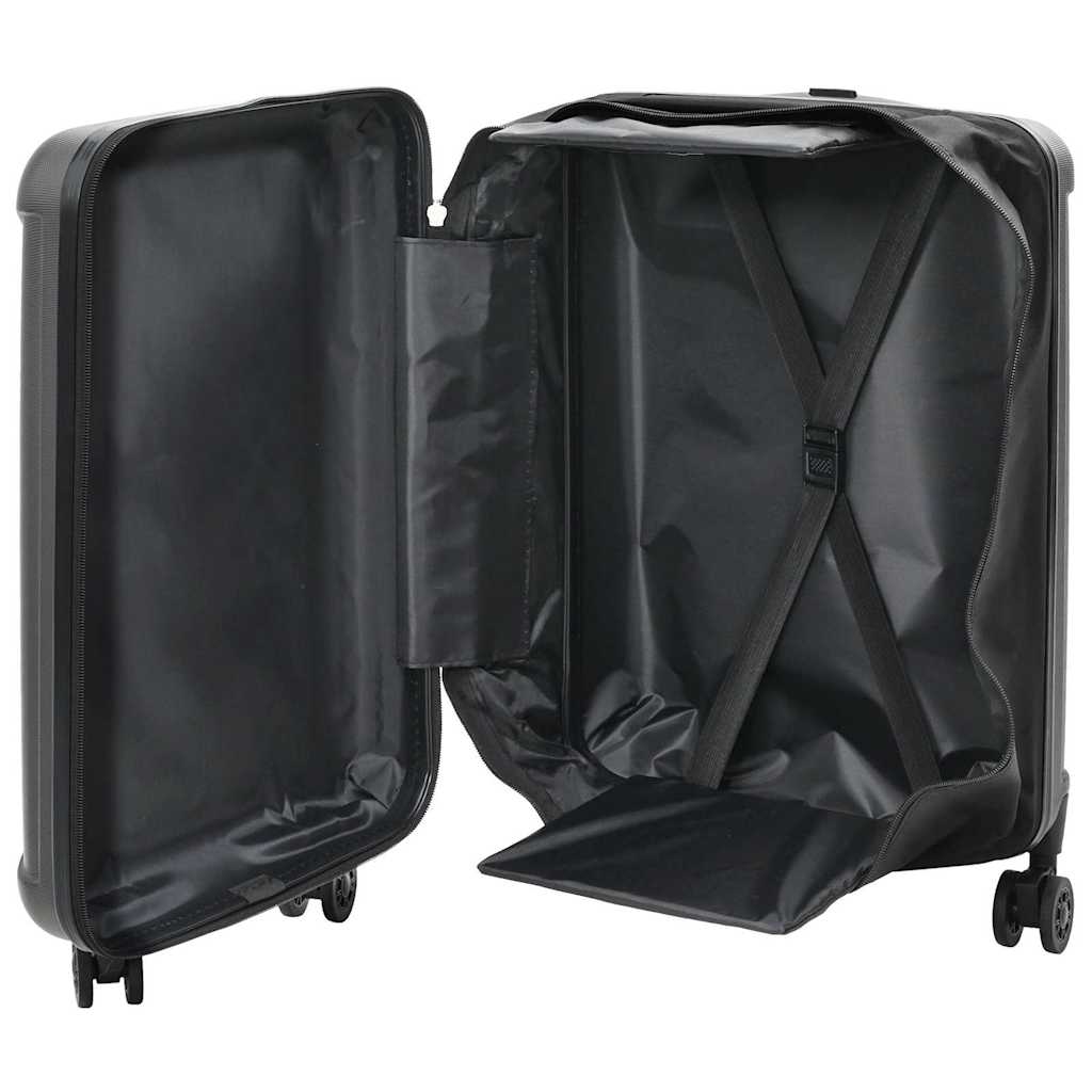 Koffer met slot Donkergrijs 34 x 23 x 55.5 cm ABS Kunststof is nu te koop bij PeponiXL, paradijselijk wonen!