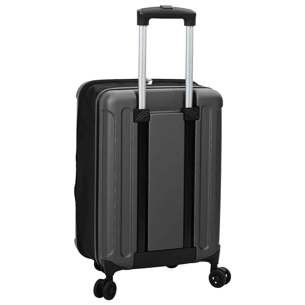 Koffer met slot Donkergrijs 34 x 23 x 55.5 cm ABS Kunststof is nu te koop bij PeponiXL, paradijselijk wonen!