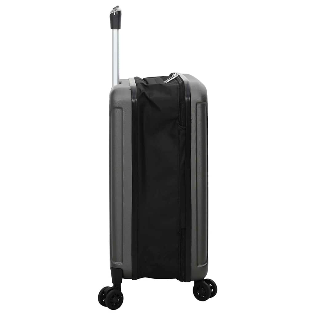 Koffer met slot Donkergrijs 34 x 23 x 55.5 cm ABS Kunststof is nu te koop bij PeponiXL, paradijselijk wonen!