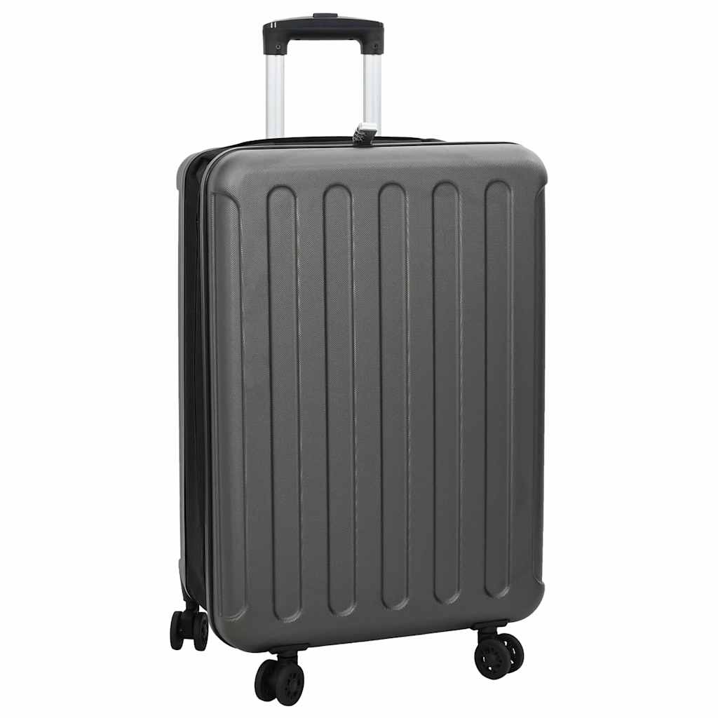 Koffer met slot Donkergrijs 43 x 27 x 66 cm ABS Kunststof is nu te koop bij PeponiXL, paradijselijk wonen!
