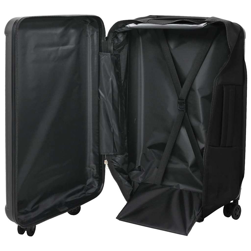 Koffer met slot Donkergrijs 43 x 27 x 66 cm ABS Kunststof is nu te koop bij PeponiXL, paradijselijk wonen!