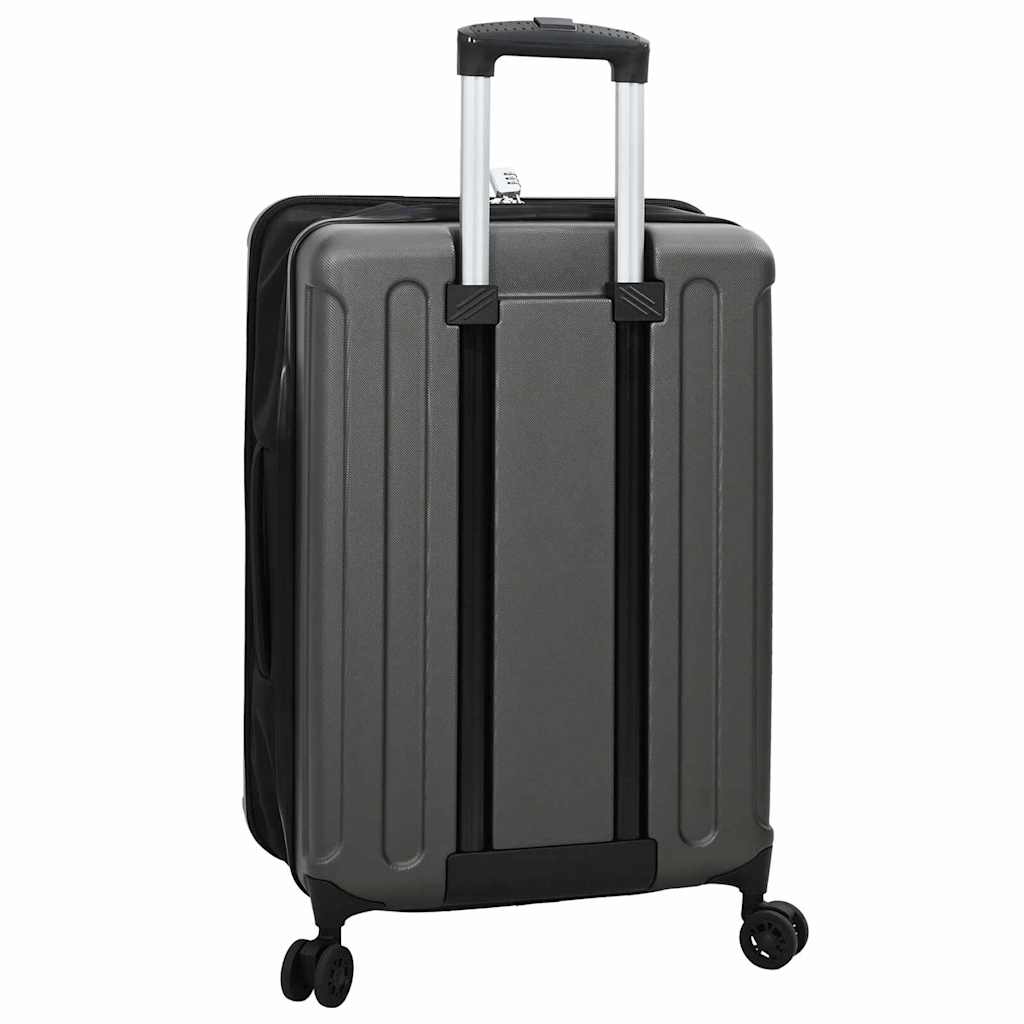 Koffer met slot Donkergrijs 43 x 27 x 66 cm ABS Kunststof is nu te koop bij PeponiXL, paradijselijk wonen!