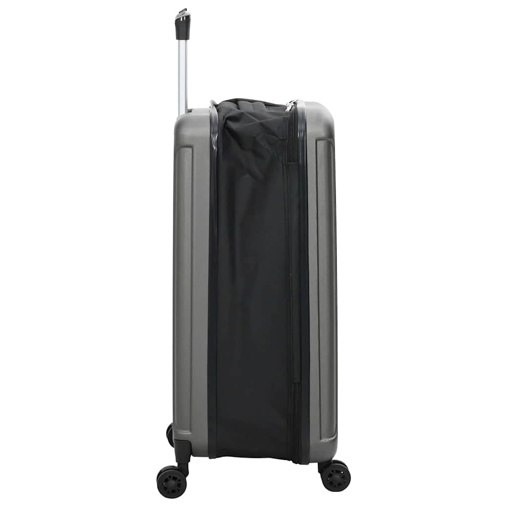 Koffer met slot Donkergrijs 43 x 27 x 66 cm ABS Kunststof is nu te koop bij PeponiXL, paradijselijk wonen!