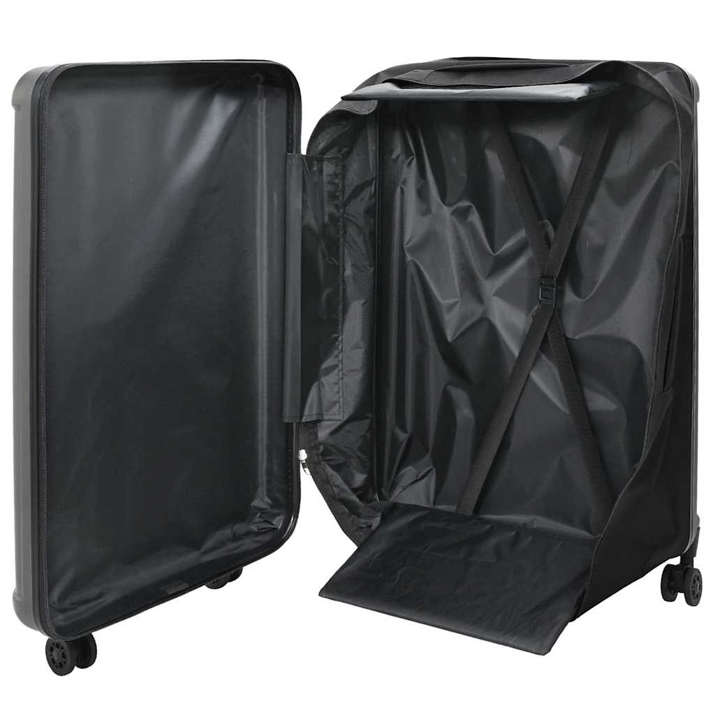 Koffer met slot Donkergrijs 50 x 30 x 76 cm ABS Kunststof is nu te koop bij PeponiXL, paradijselijk wonen!