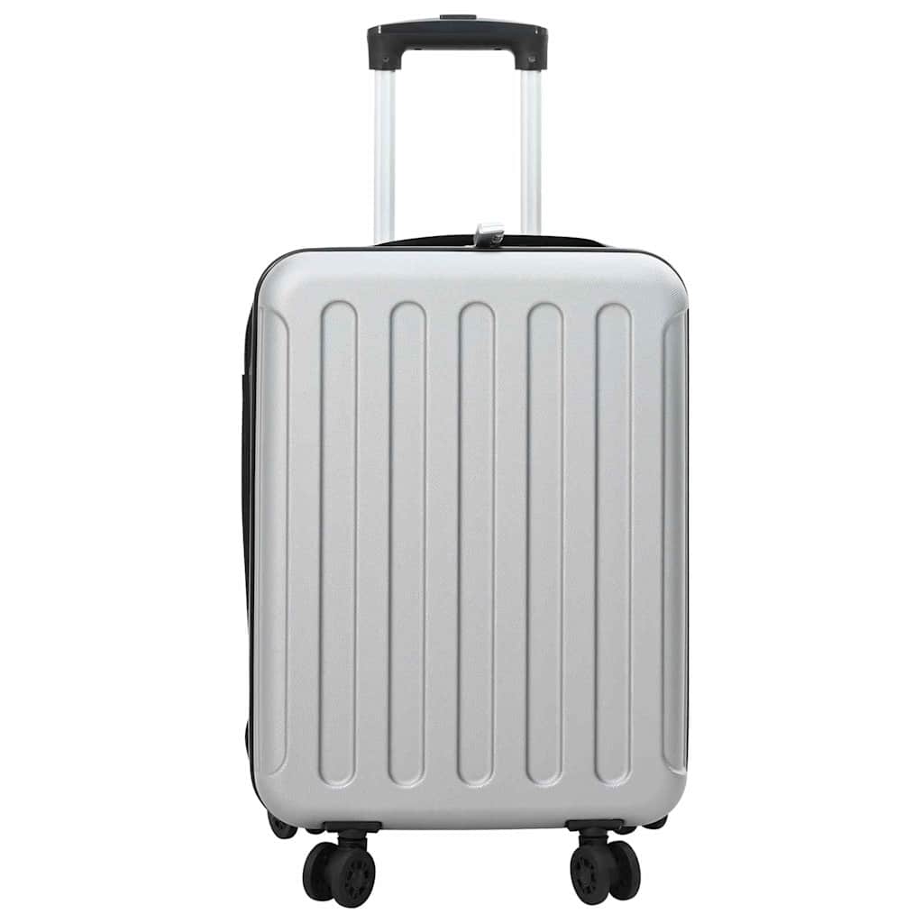Koffer met slot Zilver 34 x 23 x 55.5 cm ABS Kunststof is nu te koop bij PeponiXL, paradijselijk wonen!