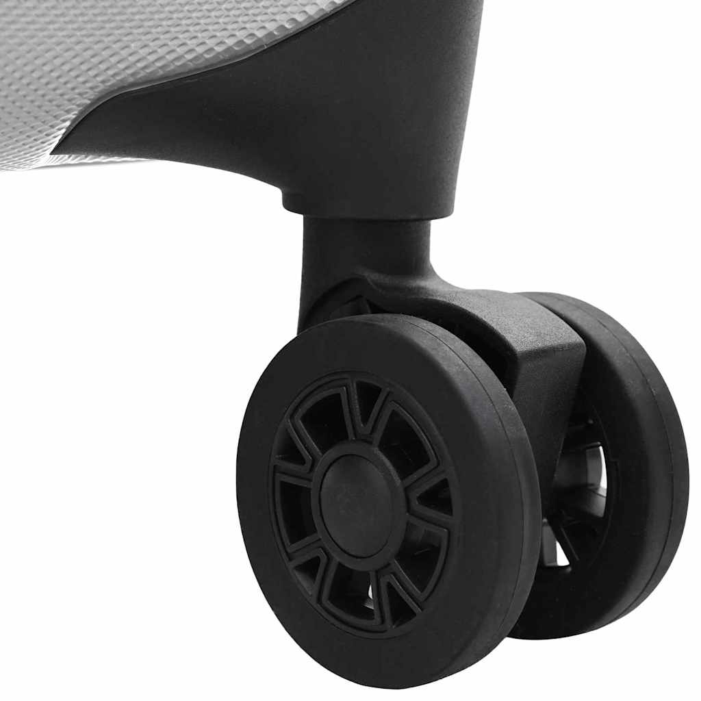 Koffer met slot Zilver 50 x 30 x 76 cm ABS Kunststof is nu te koop bij PeponiXL, paradijselijk wonen!