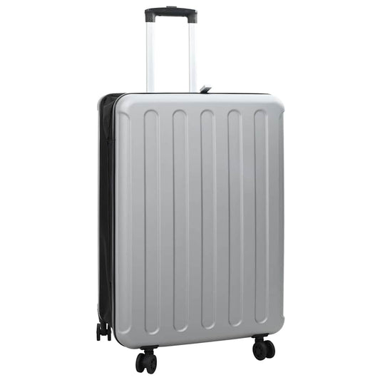 Koffer met slot Zilver 50 x 30 x 76 cm ABS Kunststof is nu te koop bij PeponiXL, paradijselijk wonen!