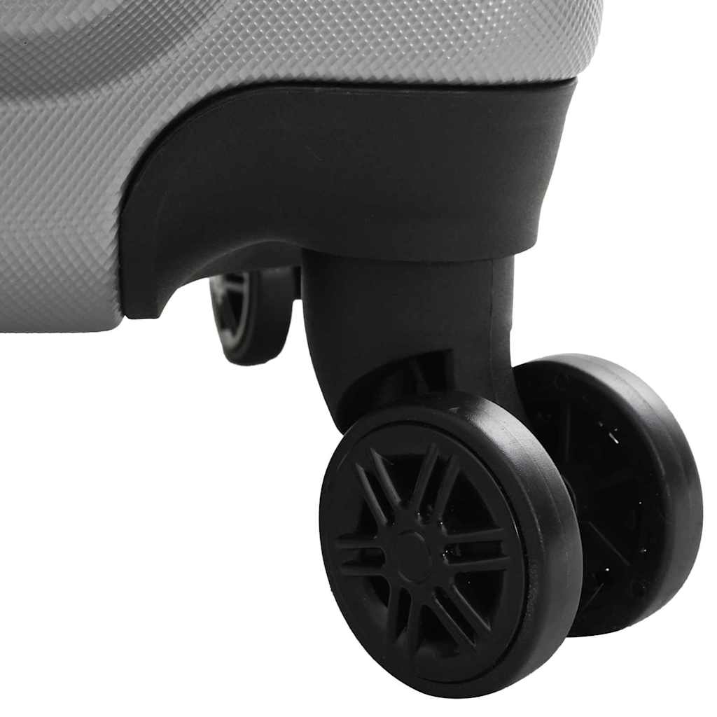 Koffer met slot 3 pcs Zilver 50 x 31 x 78 cm ABS Kunststof is nu te koop bij PeponiXL, paradijselijk wonen!