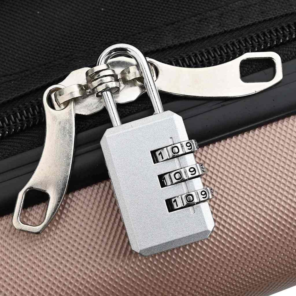 Koffer met slot Roségoud 50 x 30 x 76 cm ABS Kunststof is nu te koop bij PeponiXL, paradijselijk wonen!