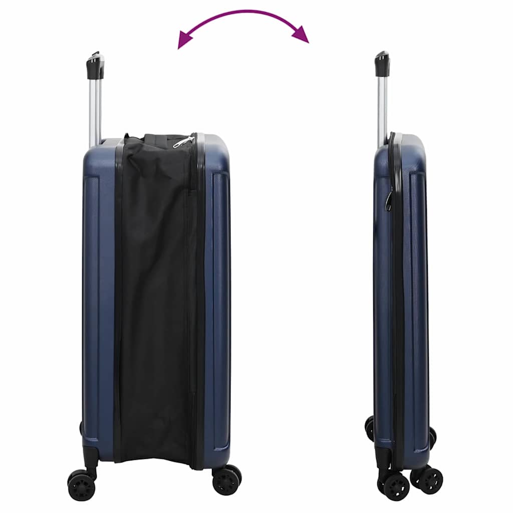 Koffer met slot Donkerblauw 34 x 23 x 55.5 cm ABS Kunststof is nu te koop bij PeponiXL, paradijselijk wonen!