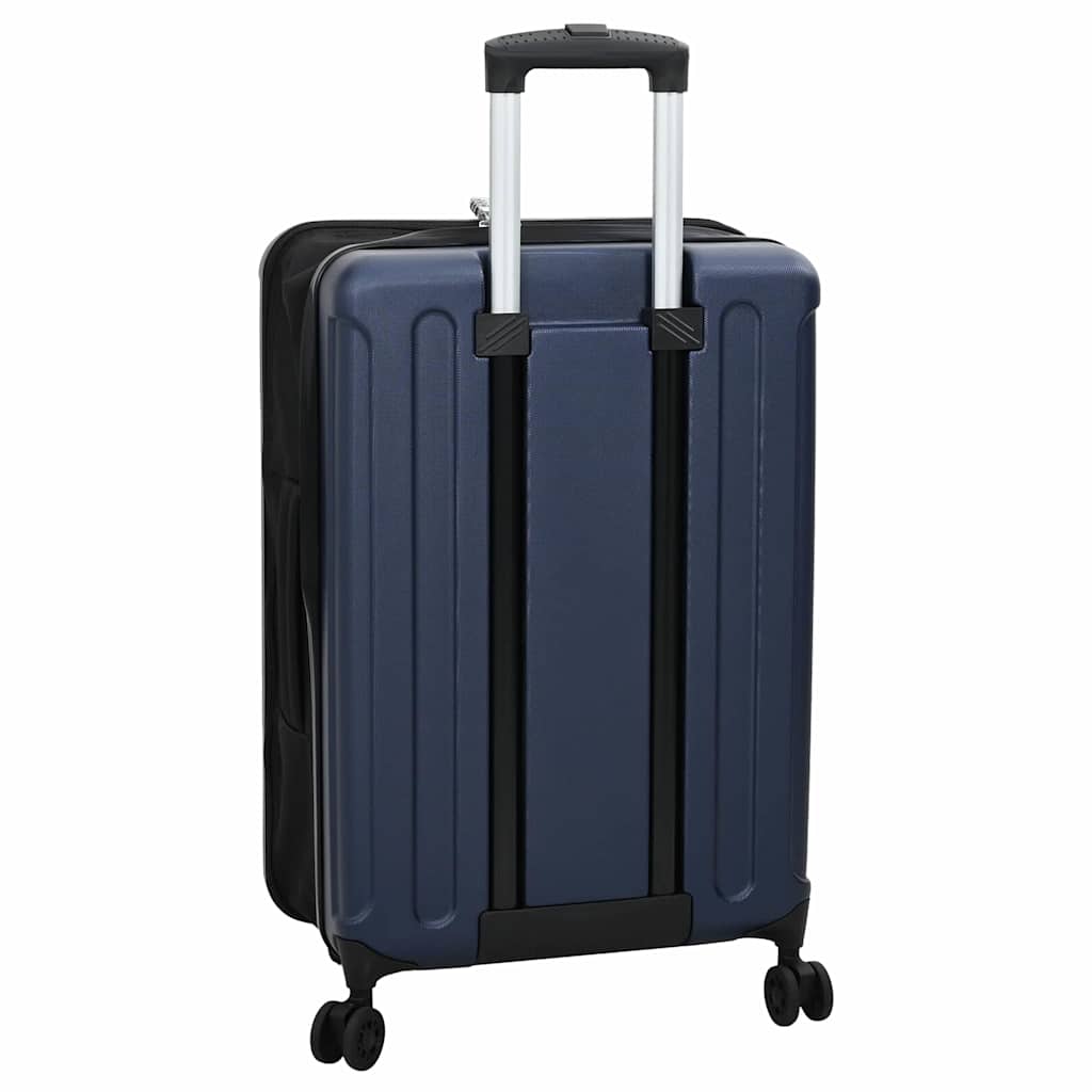 Koffer met slot Donkerblauw 43 x 27 x 66 cm ABS Kunststof is nu te koop bij PeponiXL, paradijselijk wonen!
