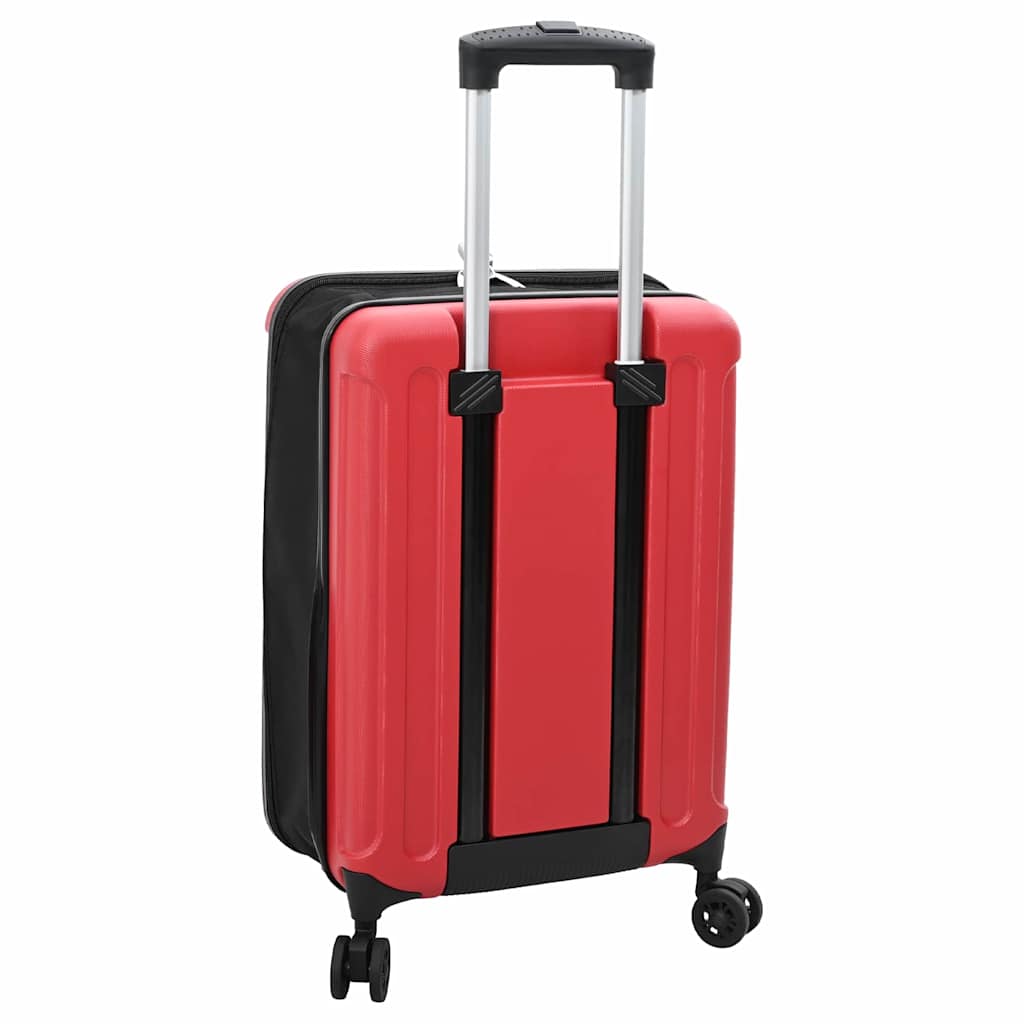 Koffer met slot Rood 34 x 23 x 55.5 cm ABS Kunststof is nu te koop bij PeponiXL, paradijselijk wonen!
