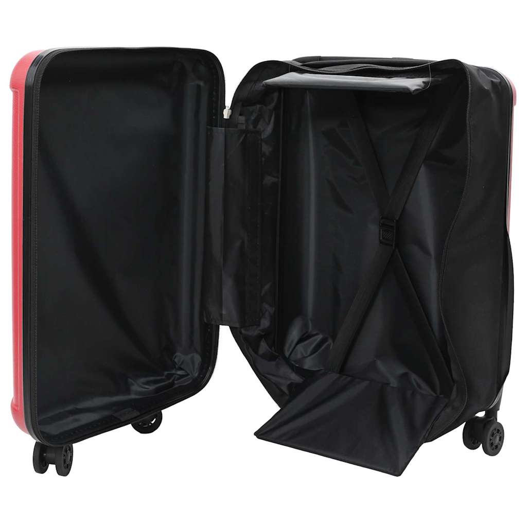 Koffer met slot Rood 34 x 23 x 55.5 cm ABS Kunststof is nu te koop bij PeponiXL, paradijselijk wonen!