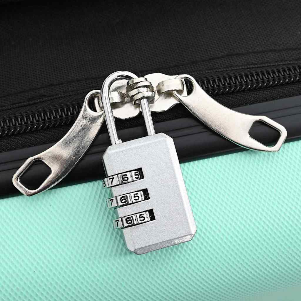 Koffer met slot Mintgroen 43 x 27 x 66 cm ABS Kunststof is nu te koop bij PeponiXL, paradijselijk wonen!