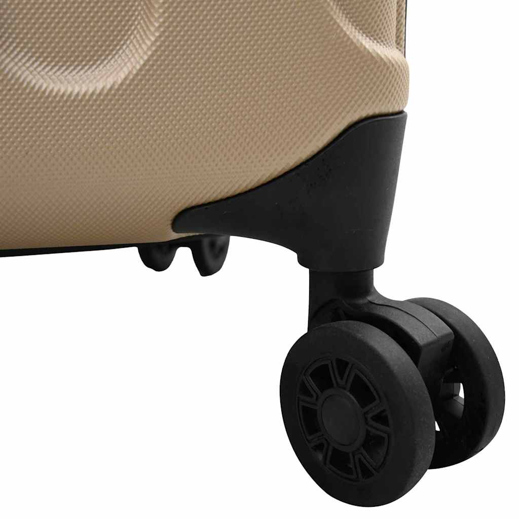 Koffer met slot champagne 43 x 27 x 66 cm ABS Kunststof is nu te koop bij PeponiXL, paradijselijk wonen!