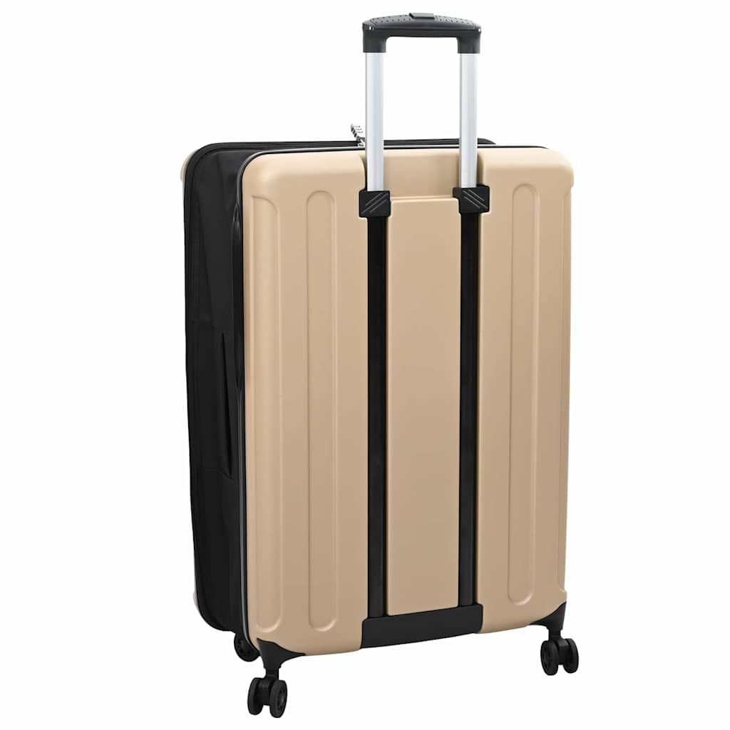 Koffer met slot champagne 50 x 30 x 76 cm ABS Kunststof is nu te koop bij PeponiXL, paradijselijk wonen!