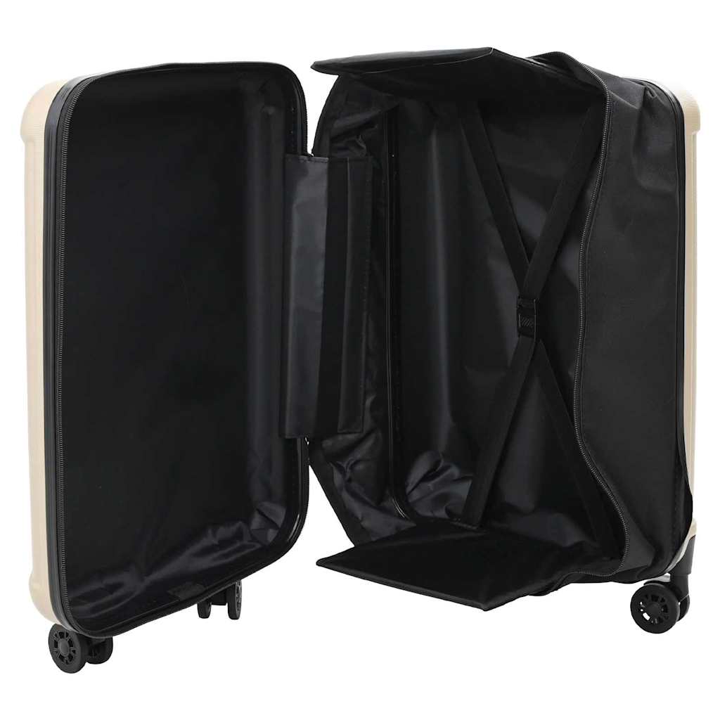 Koffer met slot champagne 50 x 30 x 76 cm ABS Kunststof is nu te koop bij PeponiXL, paradijselijk wonen!