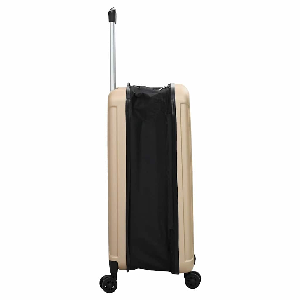 Koffer met slot champagne 50 x 30 x 76 cm ABS Kunststof is nu te koop bij PeponiXL, paradijselijk wonen!