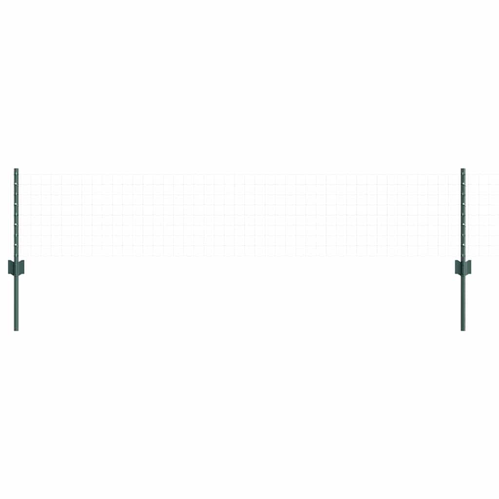Afrasteringspaal 5 pcs Groen 80 cm Staal is nu te koop bij PeponiXL, paradijselijk wonen!