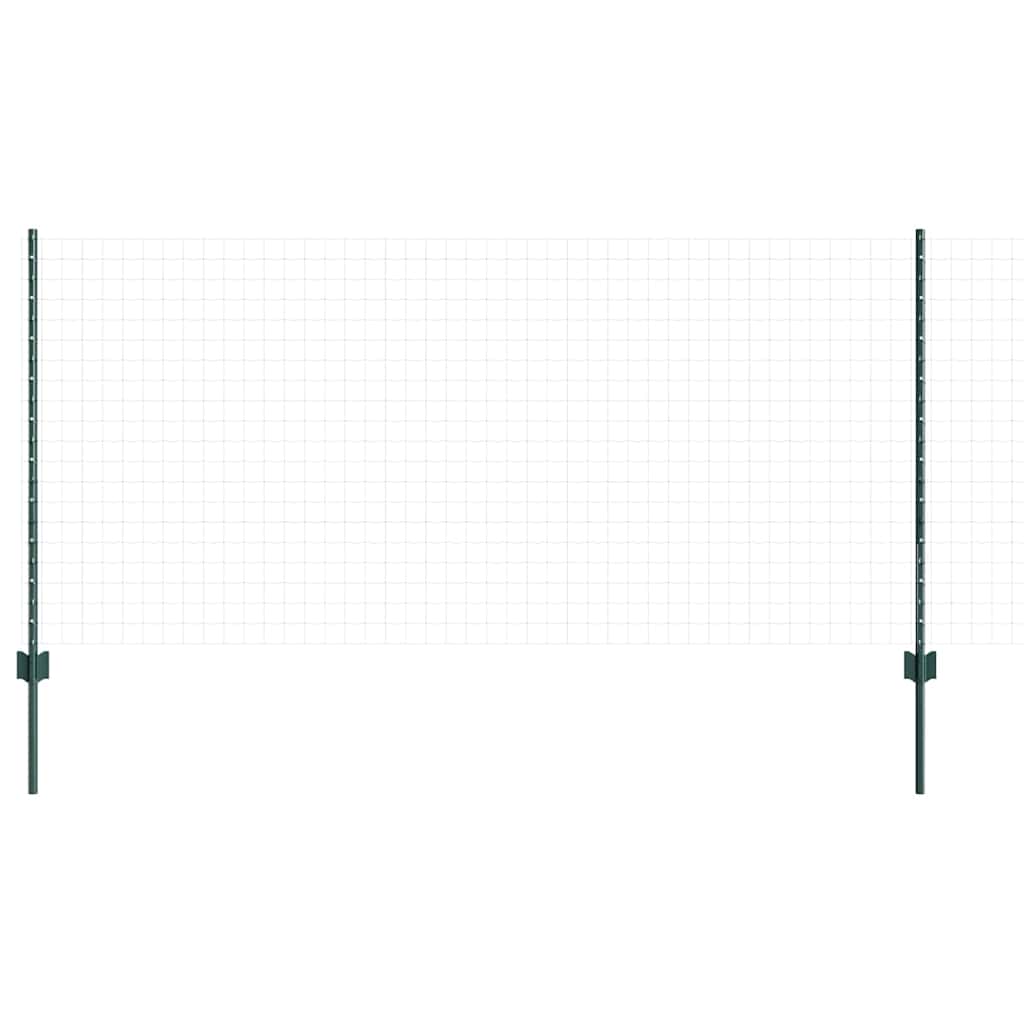 Afrasteringspaal 5 pcs Groen 140 cm Staal is nu te koop bij PeponiXL, paradijselijk wonen!