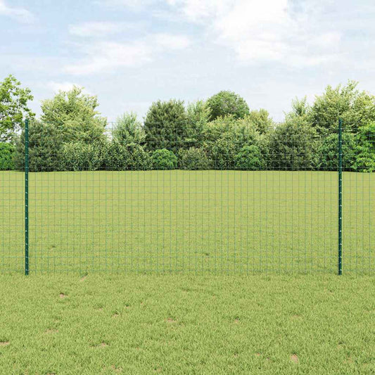 Afrasteringspaal 11 pcs Groen 120 cm Staal is nu te koop bij PeponiXL, paradijselijk wonen!