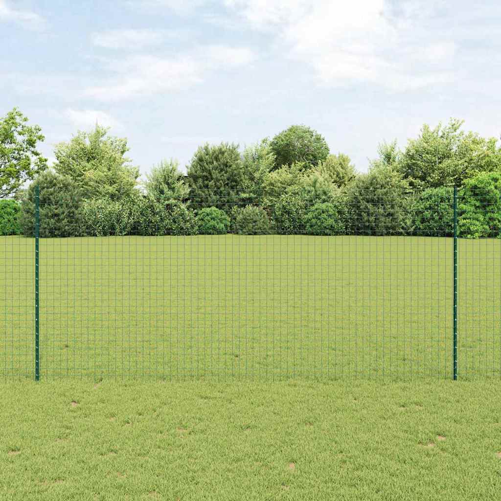 Afrasteringspaal 5 pcs Groen 140 cm Staal is nu te koop bij PeponiXL, paradijselijk wonen!