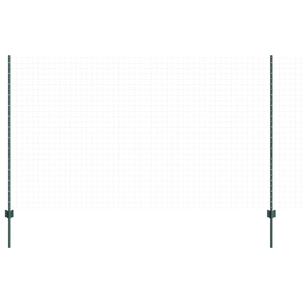 Afrasteringspaal 5 pcs Groen 140 cm Staal is nu te koop bij PeponiXL, paradijselijk wonen!
