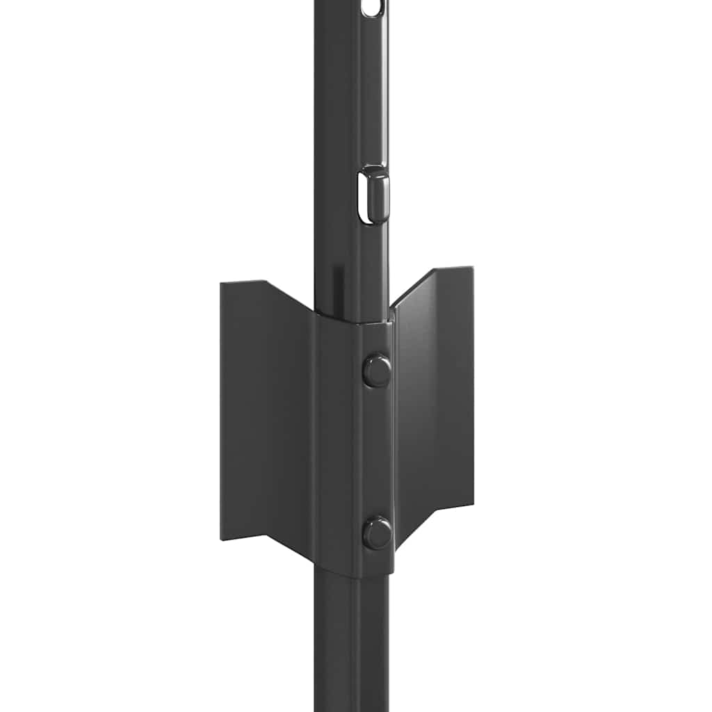 Afrasteringspaal 5 pcs Grijs 60 cm Staal is nu te koop bij PeponiXL, paradijselijk wonen!