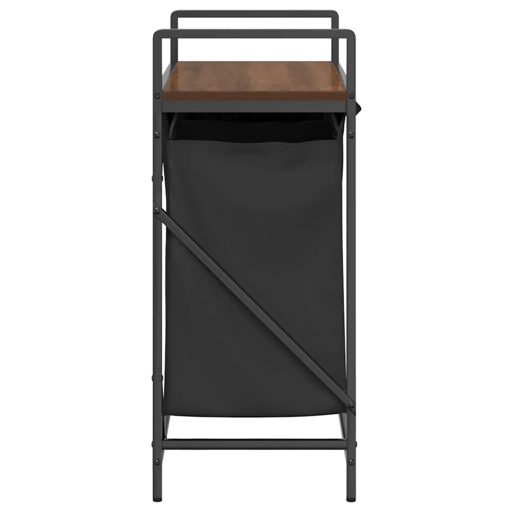 Wasmand 2 vakken met plank bruin eikenkleurig is nu te koop bij PeponiXL, paradijselijk wonen!