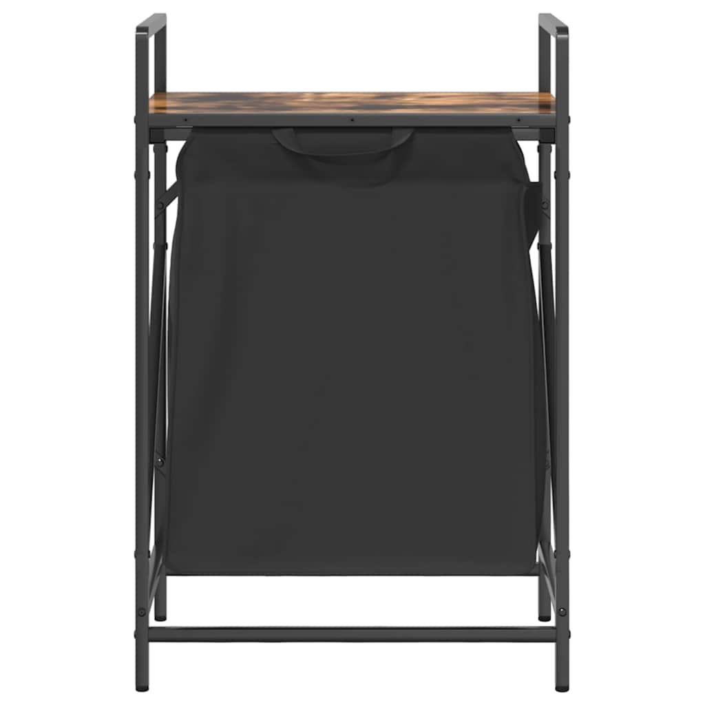 Wasmand 1 vak met plank gerookt eikenkleurig is nu te koop bij PeponiXL, paradijselijk wonen!