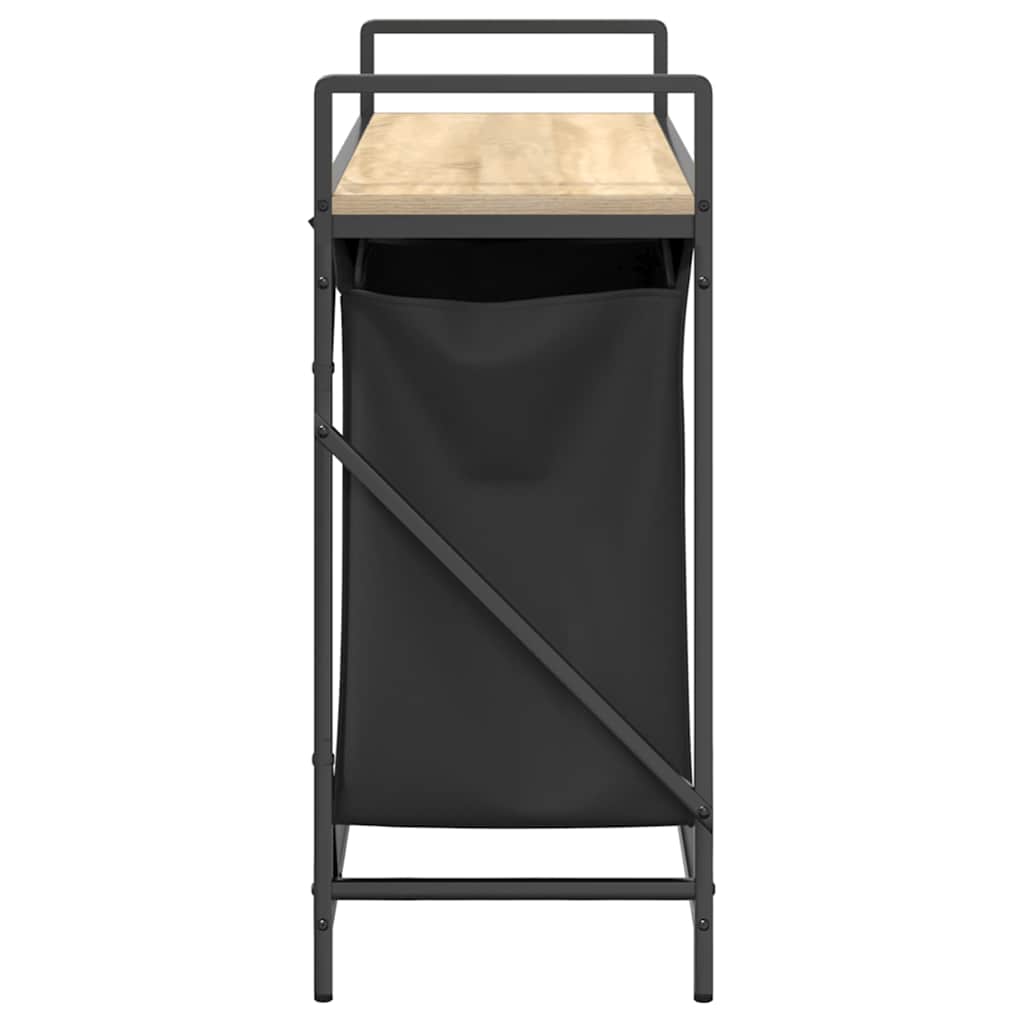 Wasmand 2 vakken met plank sonoma eikenkleurig is nu te koop bij PeponiXL, paradijselijk wonen!