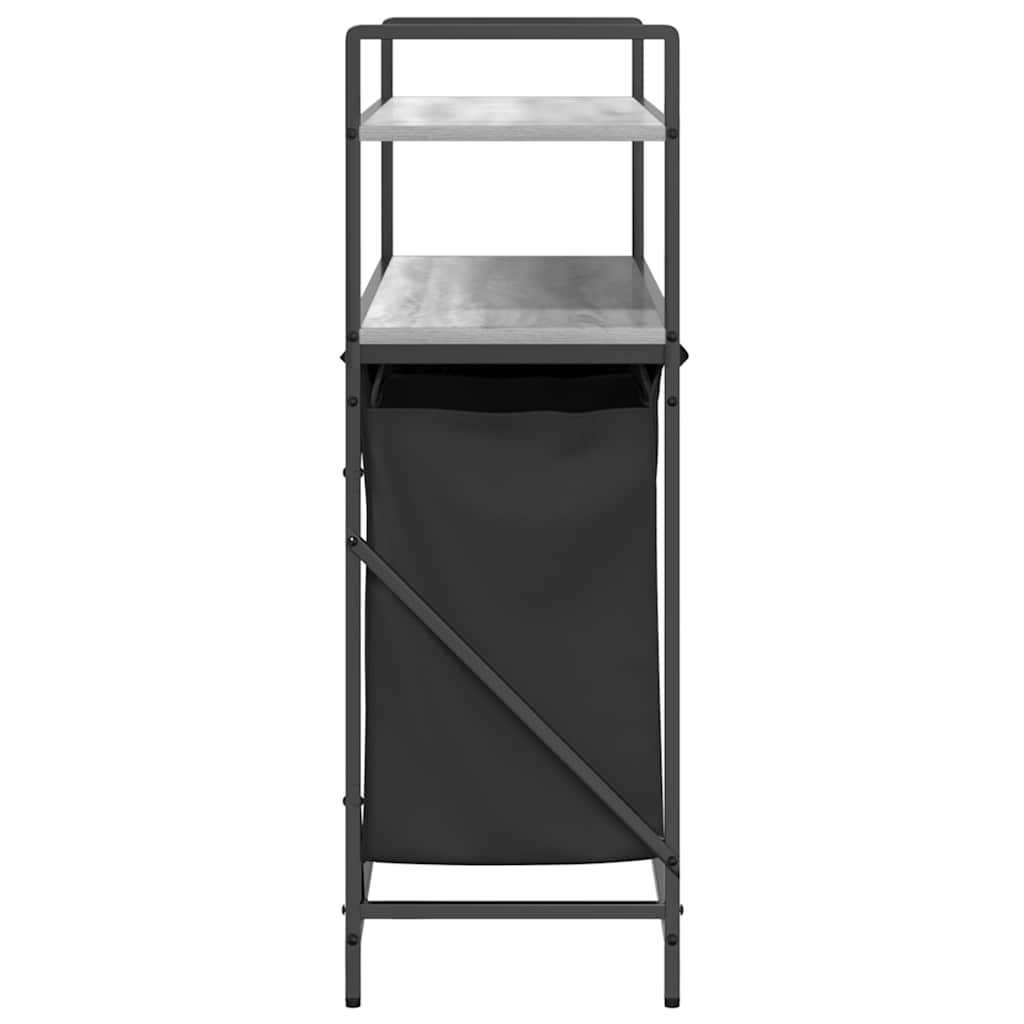Wasmand 3 vakken met planken grijs sonoma eiken is nu te koop bij PeponiXL, paradijselijk wonen!