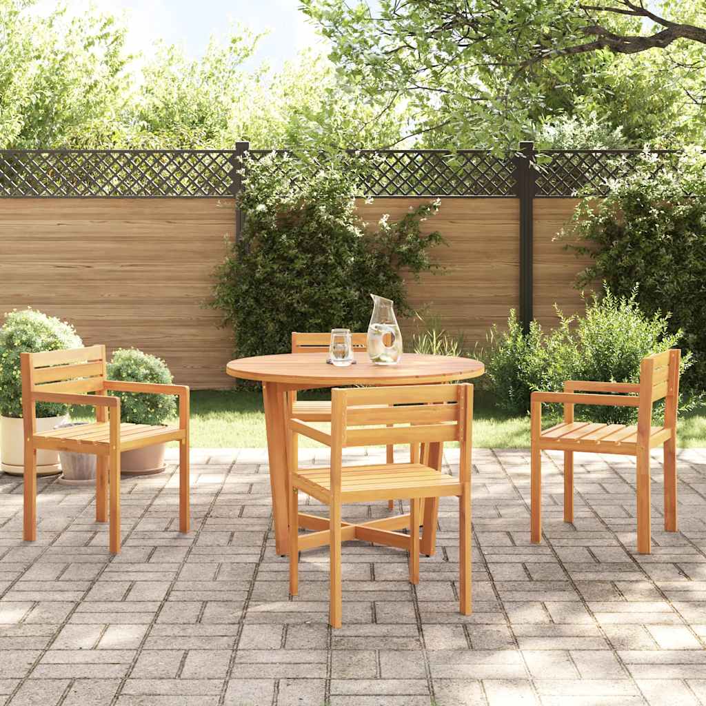 5-delige tuinset van massief acaciahout is nu te koop bij PeponiXL, paradijselijk wonen!