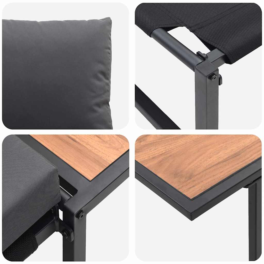 Buiten Stalen Zsitjes 2 pcs Antraciet Staal is nu te koop bij PeponiXL, paradijselijk wonen!