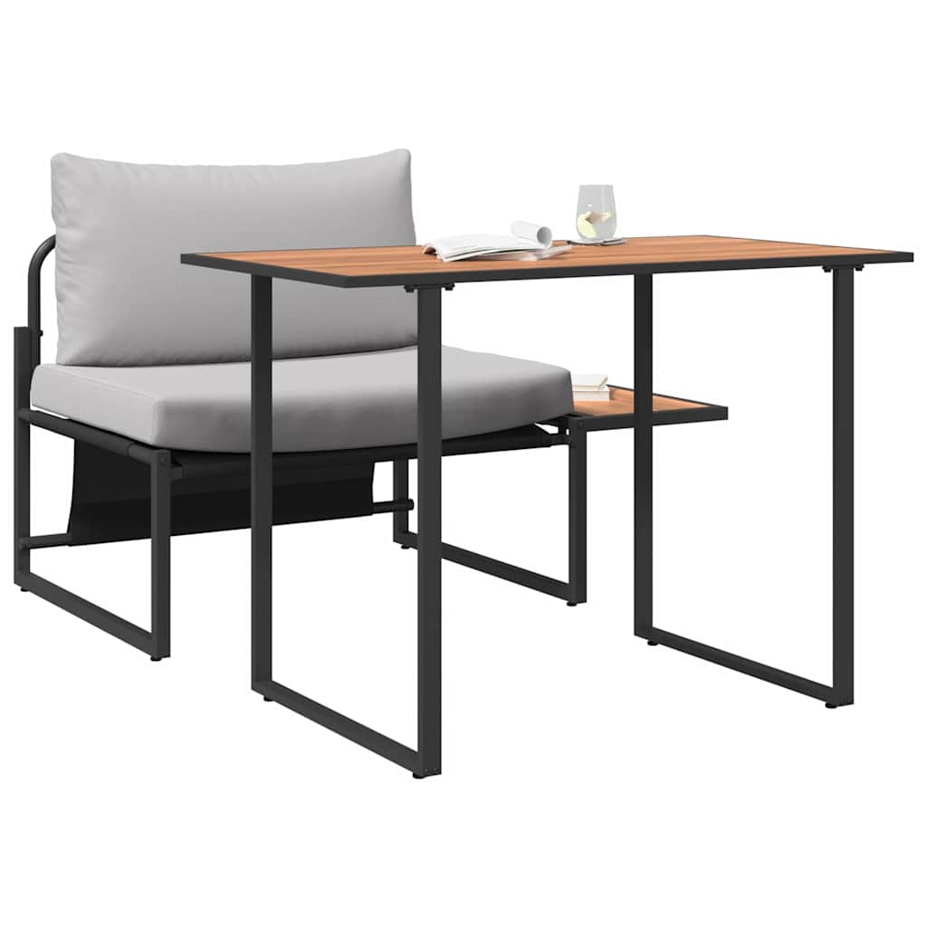 Buiten Stalen Zsitjes 2 pcs Lichtgrijs Staal is nu te koop bij PeponiXL, paradijselijk wonen!