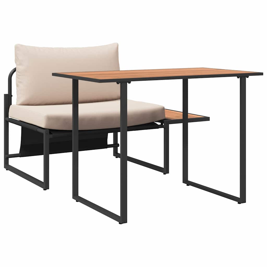 Buiten Stalen Zsitjes 2 pcs Taupe Staal is nu te koop bij PeponiXL, paradijselijk wonen!