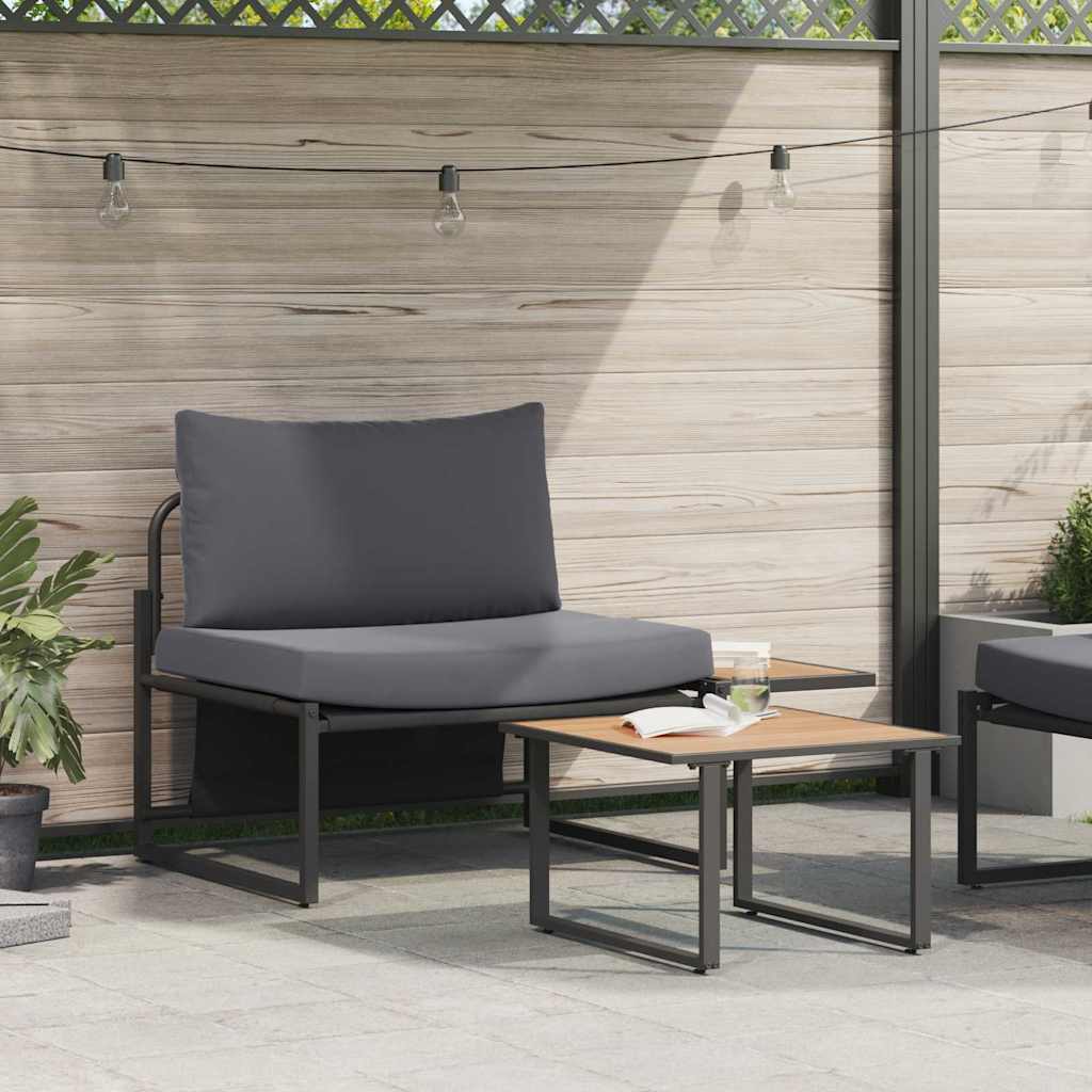 Tuinbankenset 2 pcs Antraciet Staal is nu te koop bij PeponiXL, paradijselijk wonen!