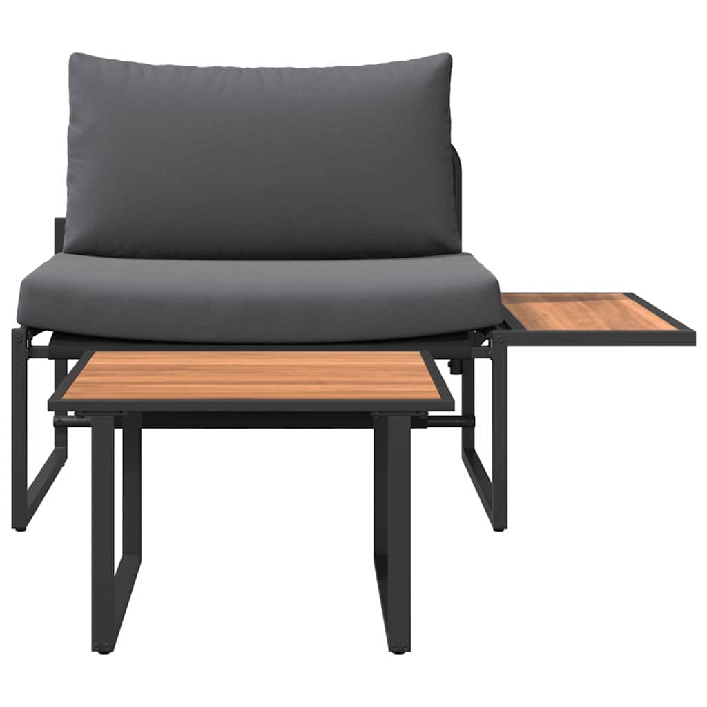 Tuinbankenset 2 pcs Antraciet Staal is nu te koop bij PeponiXL, paradijselijk wonen!