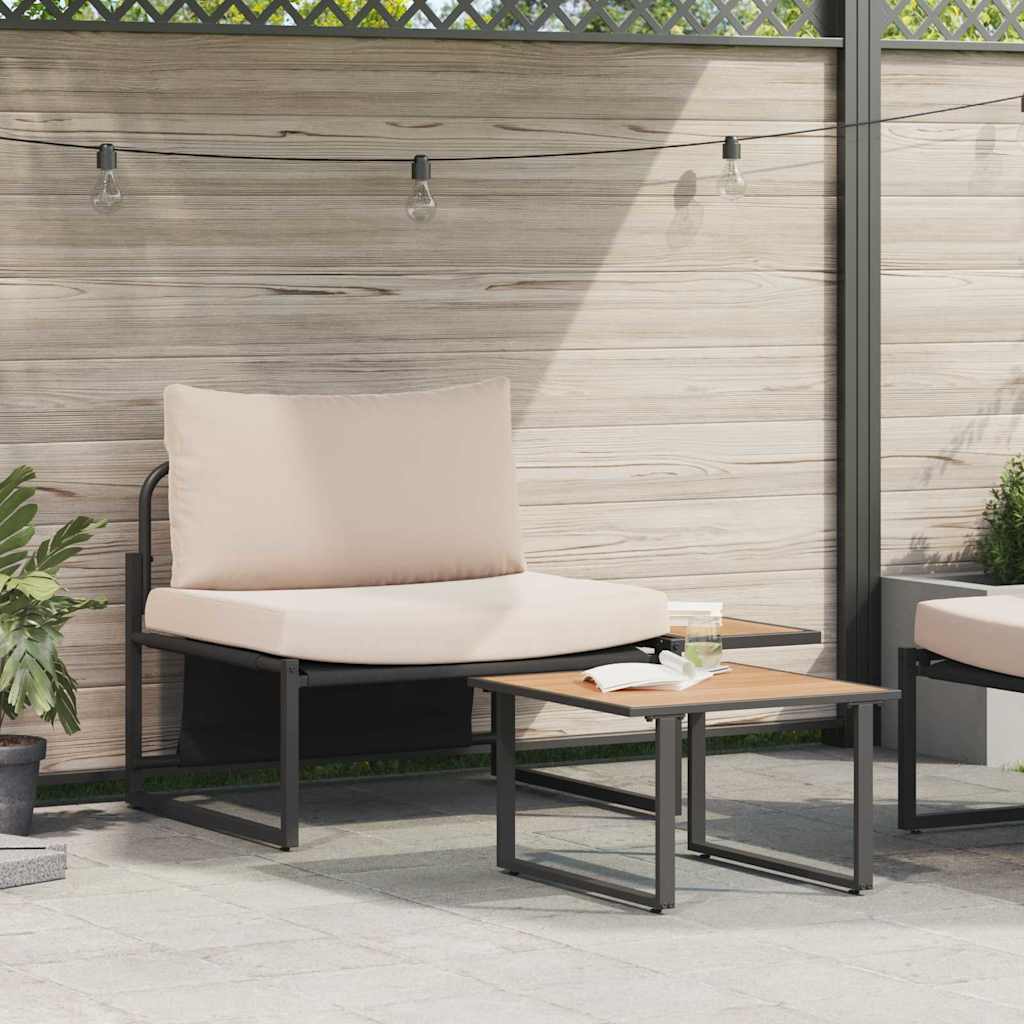 Tuinbankenset 2 pcs Taupe Staal is nu te koop bij PeponiXL, paradijselijk wonen!
