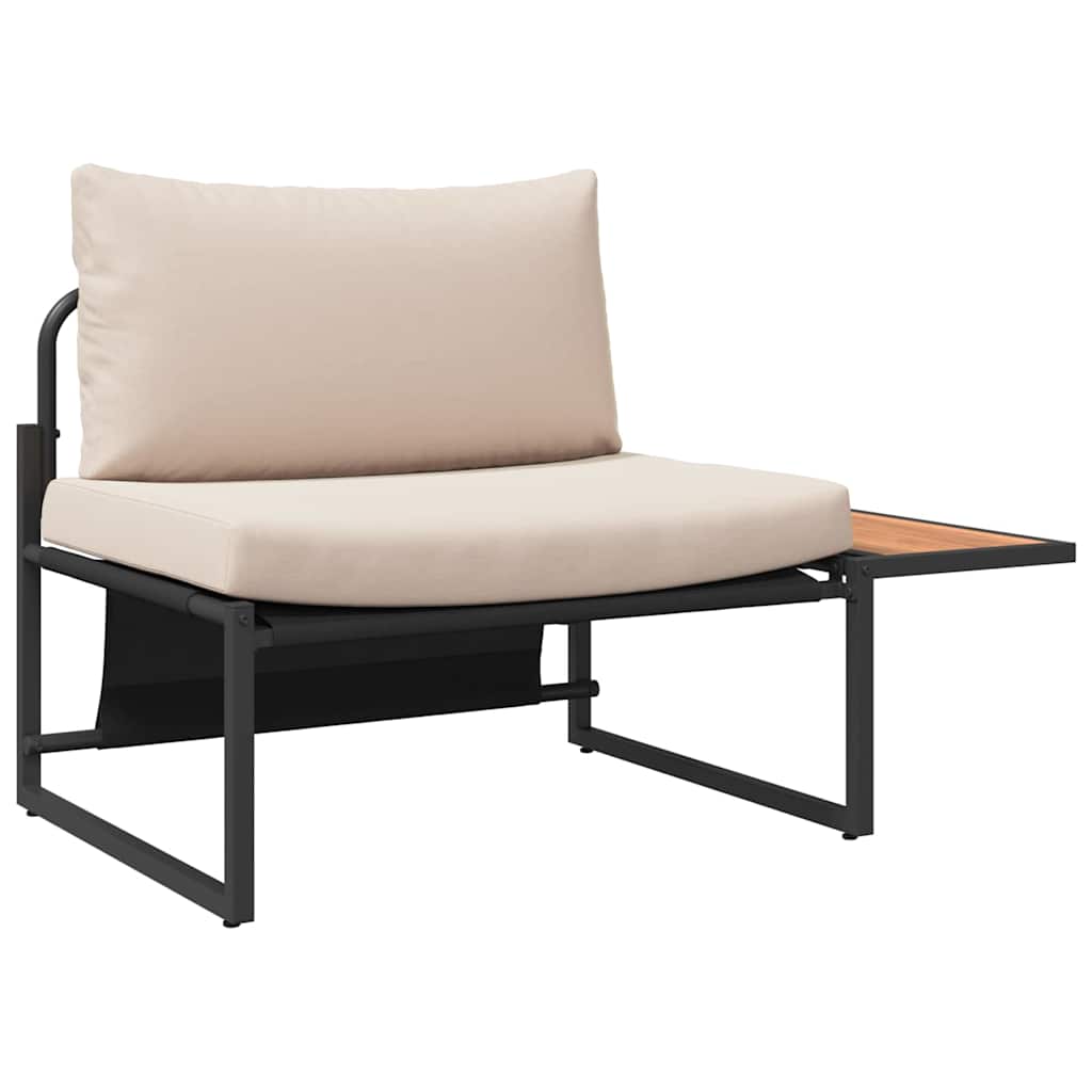 Tuinbankenset 2 pcs Taupe Staal is nu te koop bij PeponiXL, paradijselijk wonen!