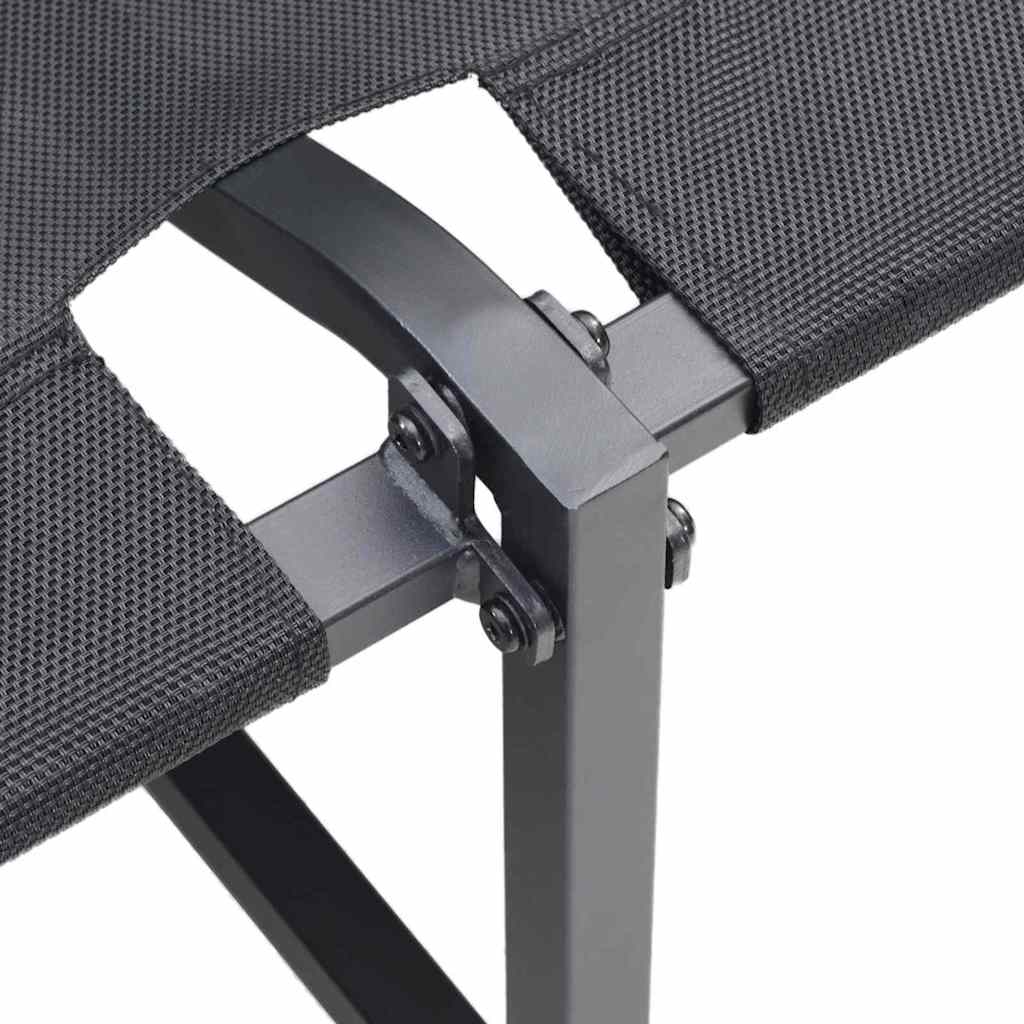 Tuinbank met kussen Antraciet 200,5 x 70 x 85,5 cm Staal is nu te koop bij PeponiXL, paradijselijk wonen!