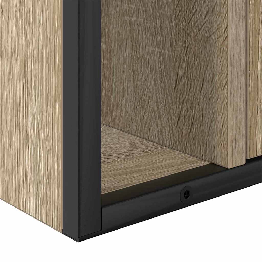 Spiegelkast met plank Sonoma Eiken 60 x 16 x 60 cm Bewerkt hout is nu te koop bij PeponiXL, paradijselijk wonen!