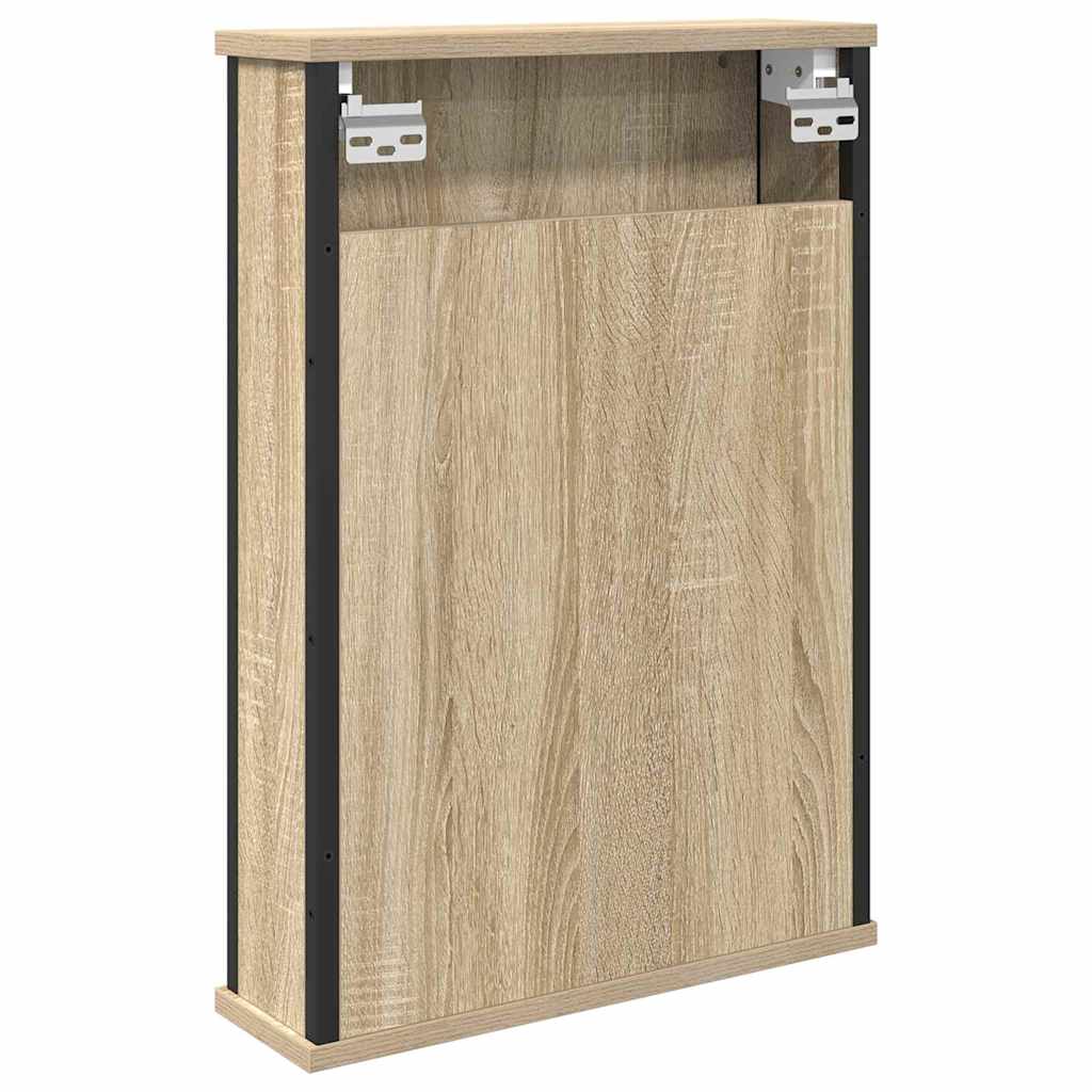 Spiegelkast met plank Sonoma Eiken 42 x 12 x 60 cm Bewerkt hout is nu te koop bij PeponiXL, paradijselijk wonen!