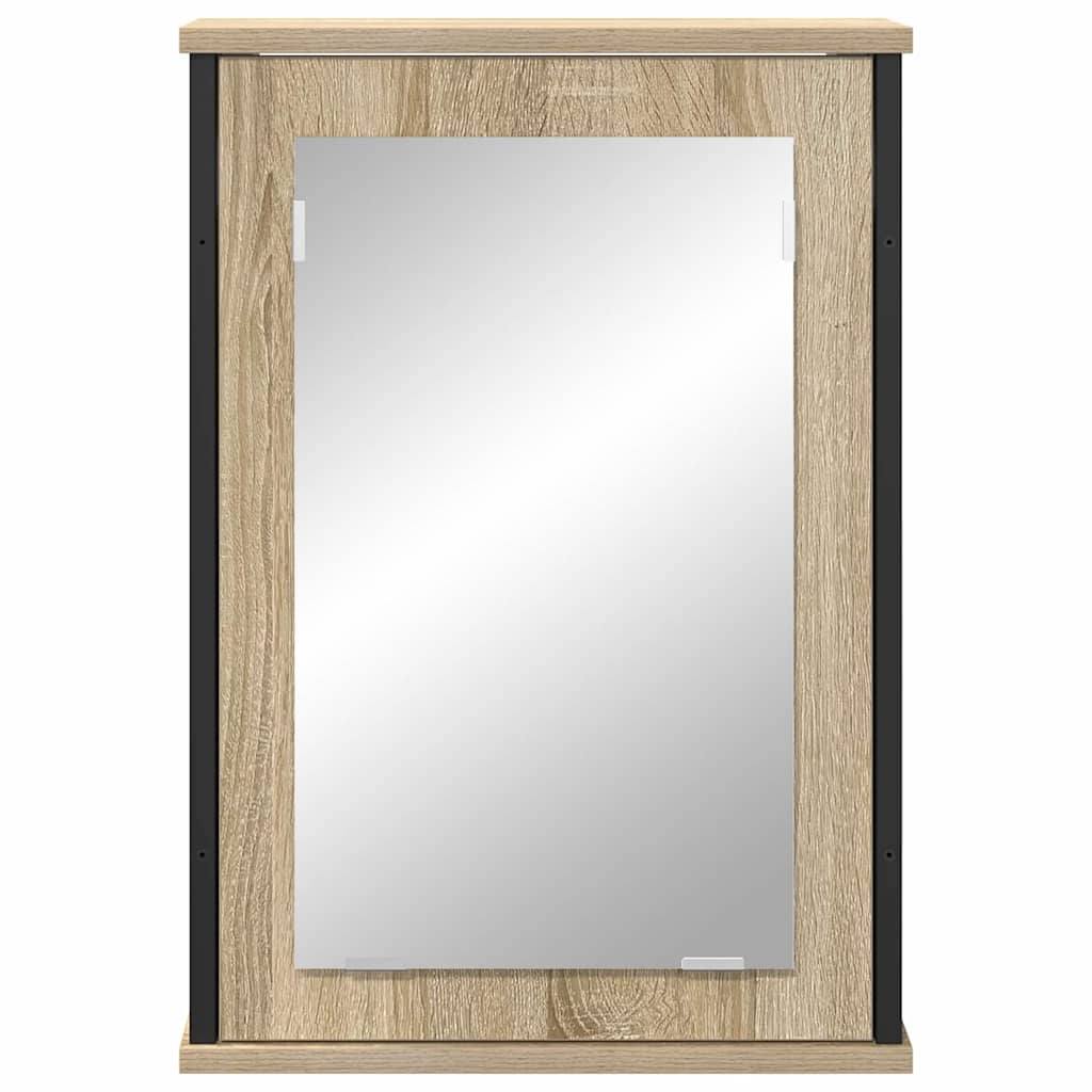 Spiegelkast met plank Sonoma Eiken 42 x 12 x 60 cm Bewerkt hout is nu te koop bij PeponiXL, paradijselijk wonen!