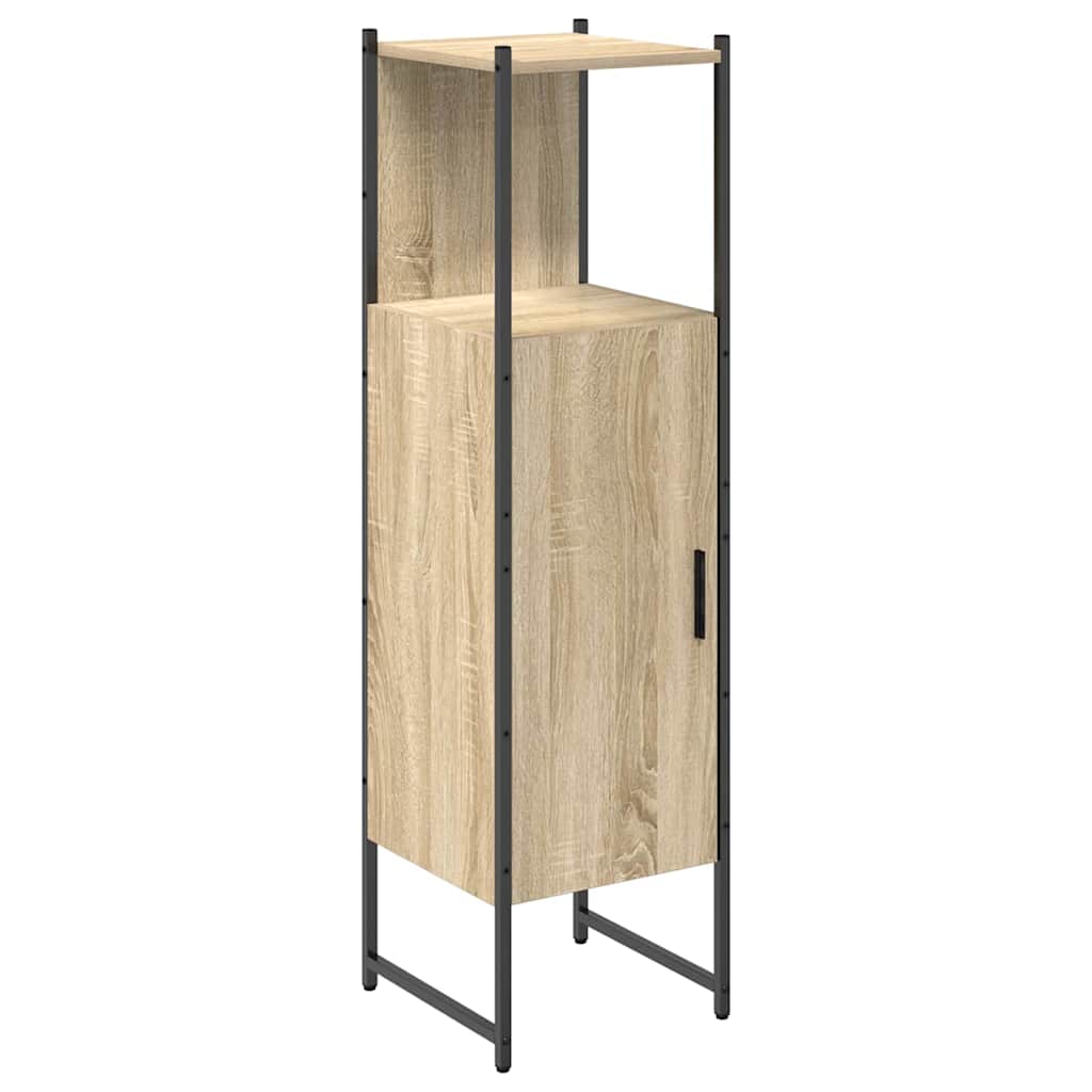 Badkamer Kast met plank Beige 33 x 33 x 120,5 cm Bewerkt hout is nu te koop bij PeponiXL, paradijselijk wonen!
